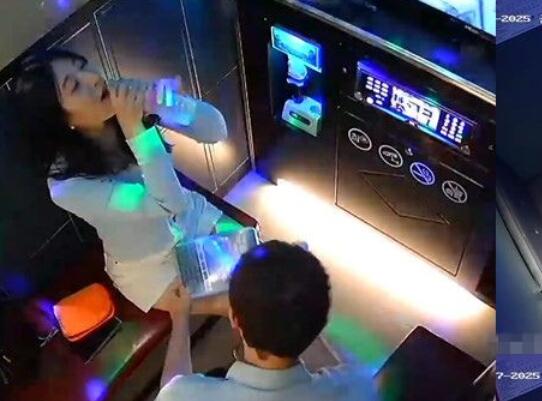 【破解摄像头】2025最新卡拉OK摄像头记录三对情侣房间缠绵