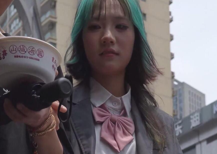(BC-AA-431)美食街CD制服jk小姐姐..柜台灯照亮骚内露毛