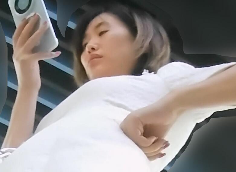『D·D』-153-小腿纹身，白连衣裙少妇，透明黄内黑森林
