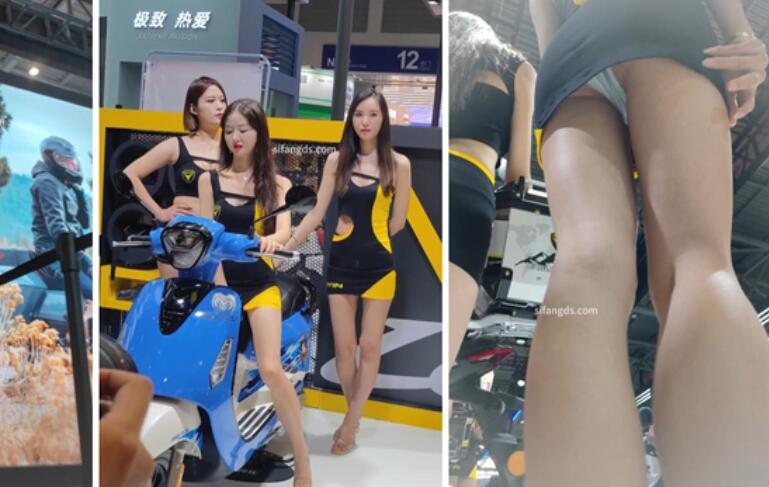 ❤️精品推荐❤️『CSCD』系列抄底摩托展会上的极品模特礼仪第2季12V