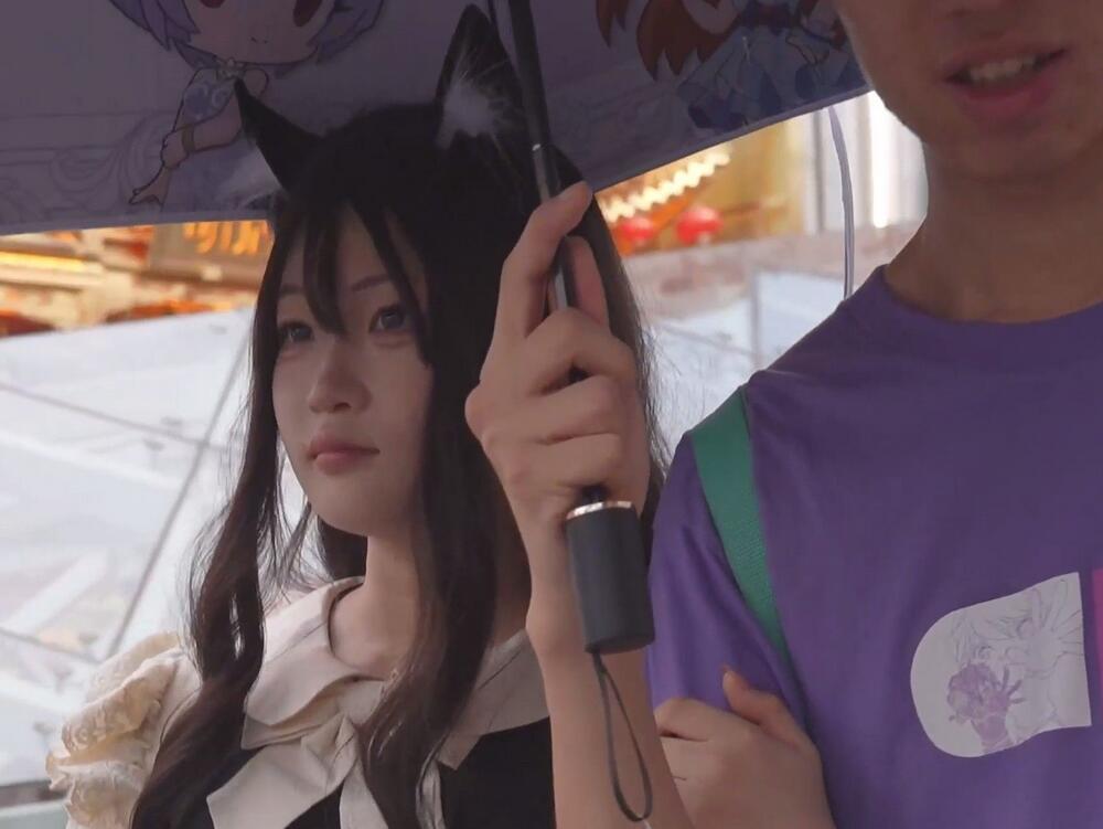 (BC-AA-544)猫耳女仆小姐姐逛街..蕾丝过膝袜窄内勒肉臀