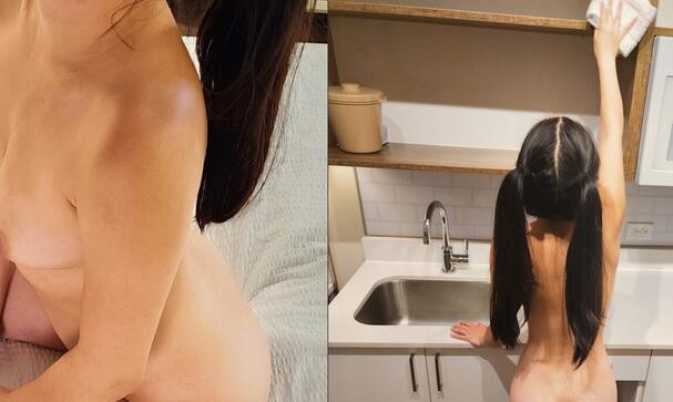 ⚫️推特天生萝莉体，18岁超可爱嫩妹【SkinnyBoba】收费福利14，被金主爸爸圈养