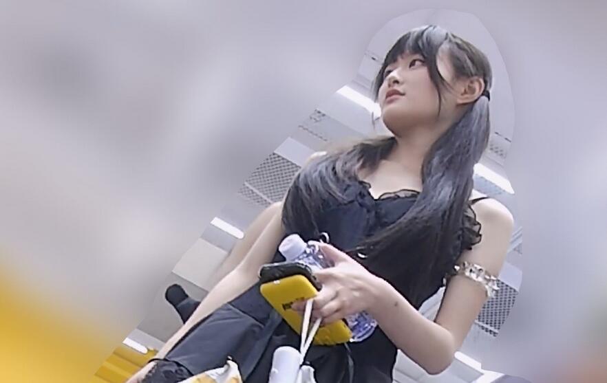 『D·D』-184-哥特式黑裙小姐姐，淡紫窄内