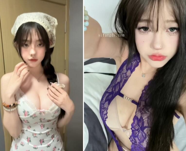 【抖音福利】网红脸大奶嫩妹【小鱼京子】揉大奶骚舞露穴46V