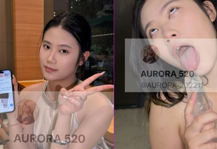 ⚫️10月新品，反差阿黑颜高颜值御姐【AURORA_520】推特福利，露脸口交性爱，淫荡的样子非常母狗(29V)